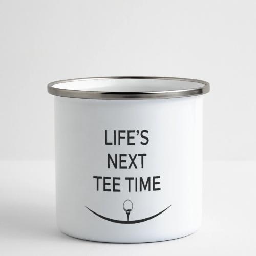 Life’s Next Tee Time - Retired Golf Gift Tee - Camper Mug