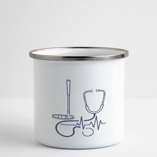 Golf Heartbeat EKG - Medical Pro Gift Tee - Camper Mug