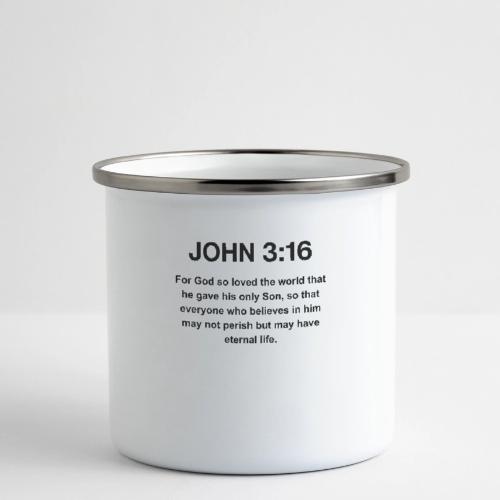 John 3:16 Christian Apparel – Bible Verse Clothing - Camper Mug