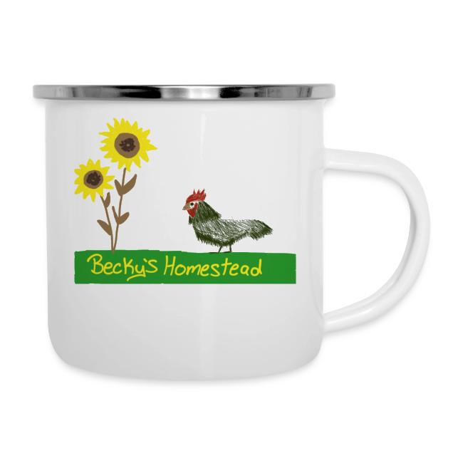 Chicken and Sunflowers