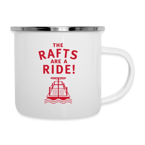 Traveling With The Mouse: Rafts Are A Ride (RED) - Camper Mug