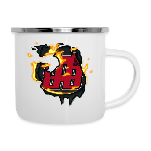 BAB Logo on FIRE! - Camper Mug