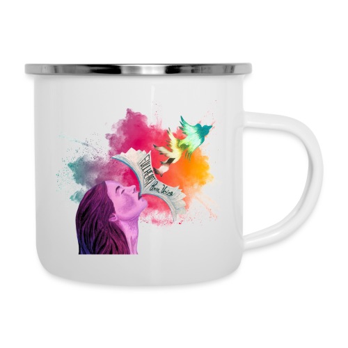 Cover Art, Color Burst Cut Out - Camper Mug