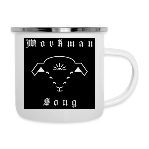 Black Workman Song Lamb Logo & Calligraphy - Camper Mug
