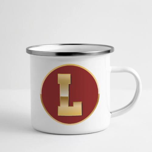 Letter L – Capital Varsity Alphabet Monogram - Camper Mug