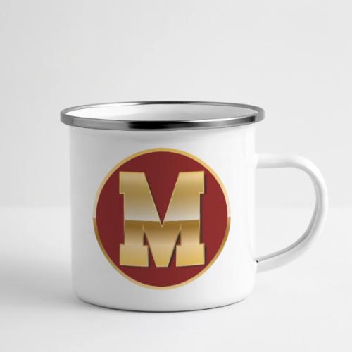 Letter M – Capital Varsity Alphabet Monogram - Camper Mug