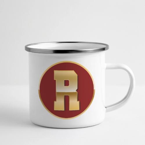 Letter R – Capital Varsity Alphabet Monogram - Camper Mug