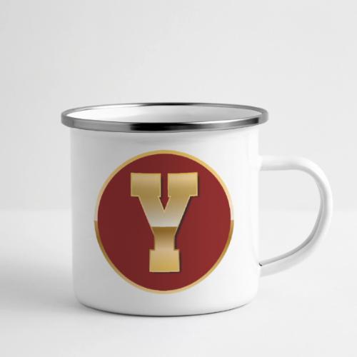 Letter Y – Capital Varsity Alphabet Monogram - Camper Mug