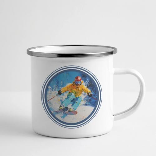 Born for Skiing - Camper Mug