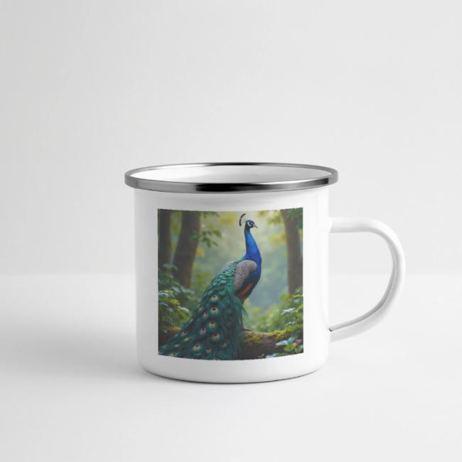 Majestic Peacock in Enchanted Forest