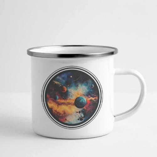 Cosmic Brush Planets - Camper Mug