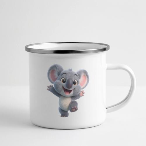 Joyful 3D Baby Koala with Arms Up - Camper Mug