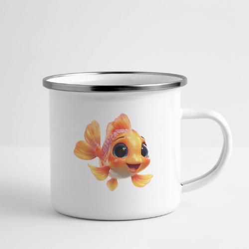 Cheerful 3D Orange Baby Fish - Camper Mug
