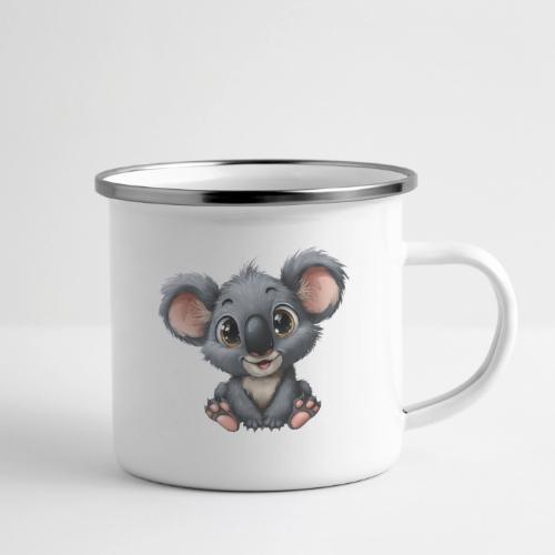 Joyful Cartoon Baby Koala with Big Eyes - Camper Mug