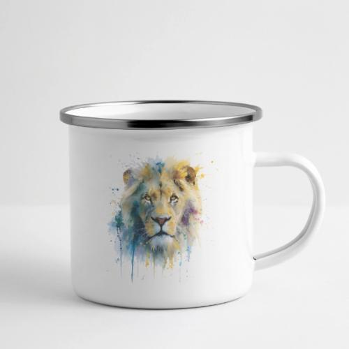 Splash-Art Lion Face - Camper Mug