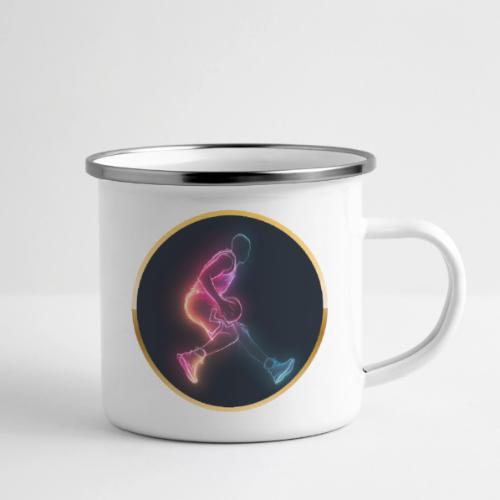Basketball: Golden Court Glow - Camper Mug