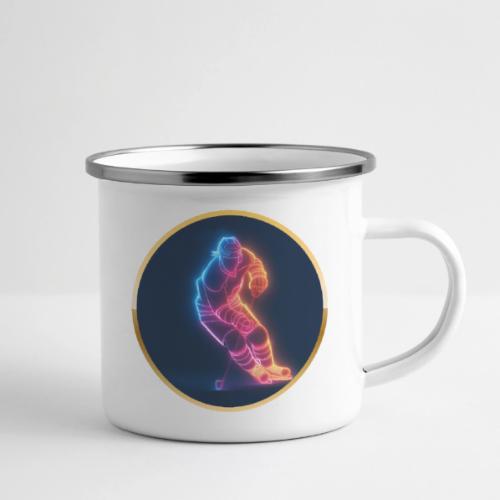 Hockey: Neon Hockey Sketch - Camper Mug