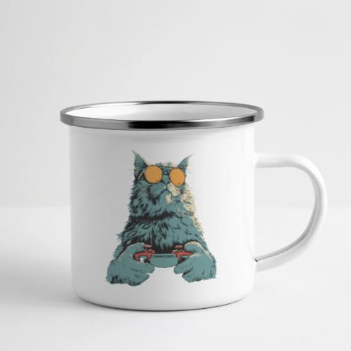 Cat: Fluff Mode On - Camper Mug