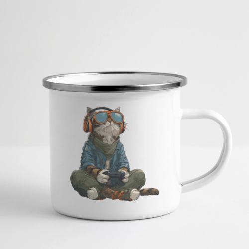 Cat: Purrfect Player - Camper Mug