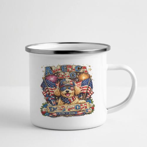 America 250 Dog Mom Patriotic Goldendoodle Shirt - Camper Mug