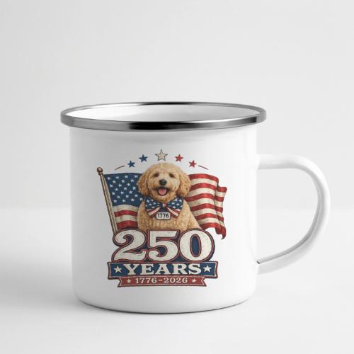 America 250 Dog Mom Goldendoodle - Camper Mug