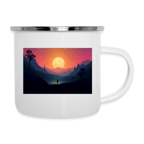 Sunset Adventure Mountain Landscape - Camper Mug