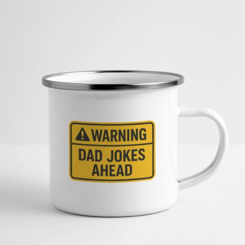 Fathers Day Gift Warning Dad Jokes Ahead T-Shirt - Camper Mug
