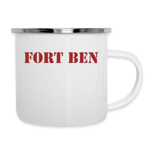 FORT BEN, red stencil - Camper Mug