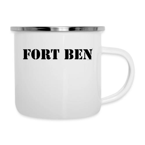 FORT BEN, black stencil - Camper Mug