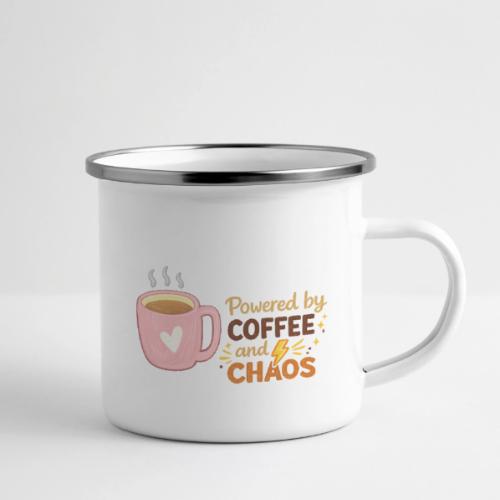 Powered by Coffee and Chaos - Camper Mug