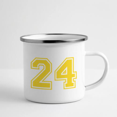 Number 24 in a classic athletic collegiate font - Camper Mug