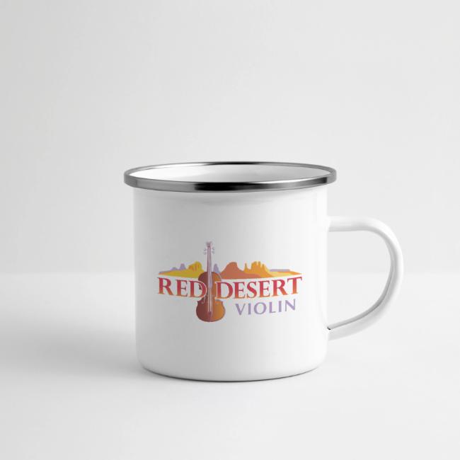 Red Desert Violin- Red Text, Cut-Out.