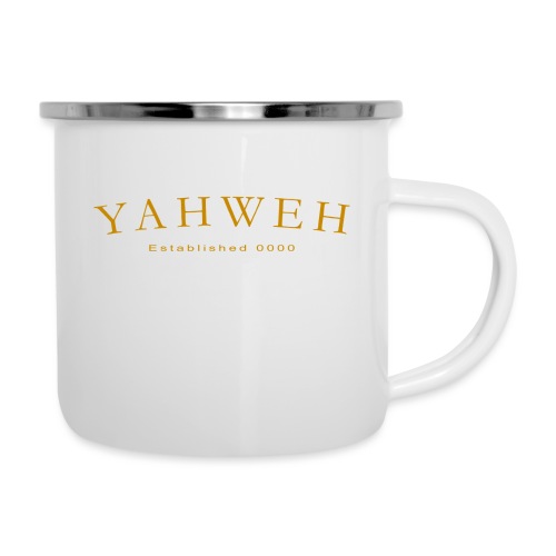 Yahweh Established 0000 in Gold - Camper Mug