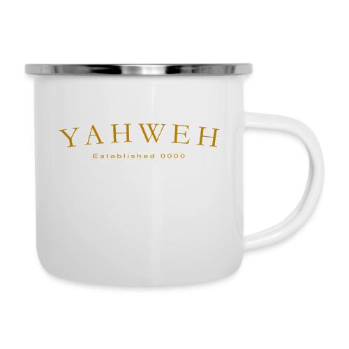 Yahweh Established 0000 in Gold - Camper Mug