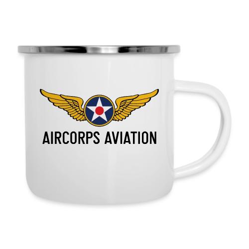 AirCorps Logo Black Letters - Camper Mug