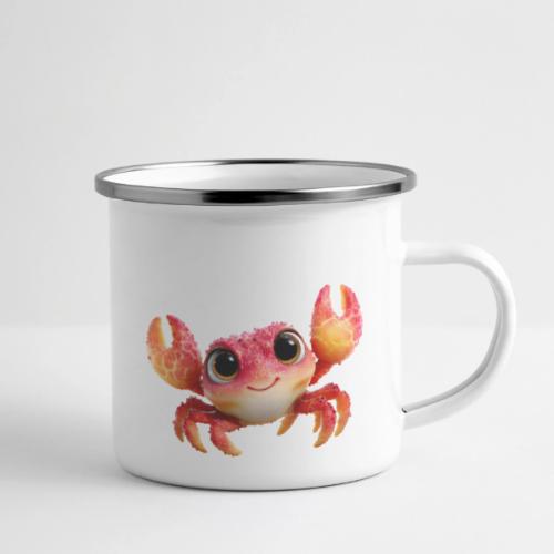 Cheerful Red Baby Crab Character - Camper Mug