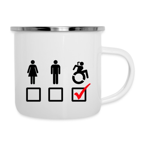 Female wheelchair user, check! - Camper Mug