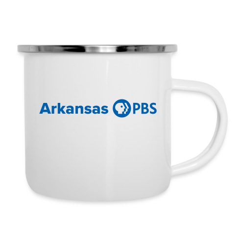 Arkansas PBS blue white - Camper Mug