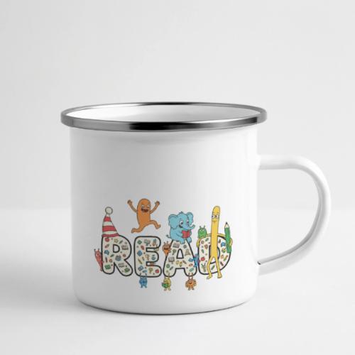 Whimsical READ Kids Cartoon - Camper Mug