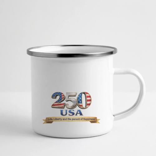 250 USA Liberty Banner - Camper Mug