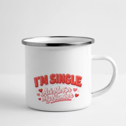 I’m Single Retro Bubble - Camper Mug