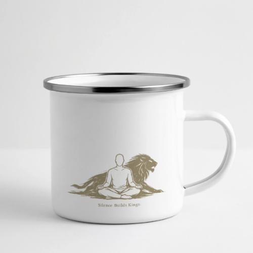 Silence Builds Kings Meditation Lion - Camper Mug