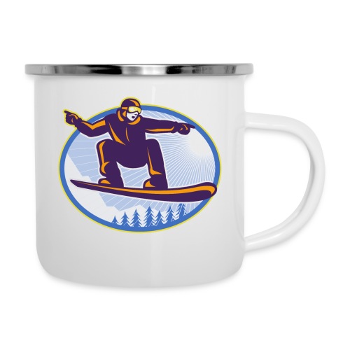 Snowboarder Jumping In The Air - Camper Mug