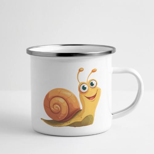 Happy Cartoon Snail with a Smile - Camper Mug