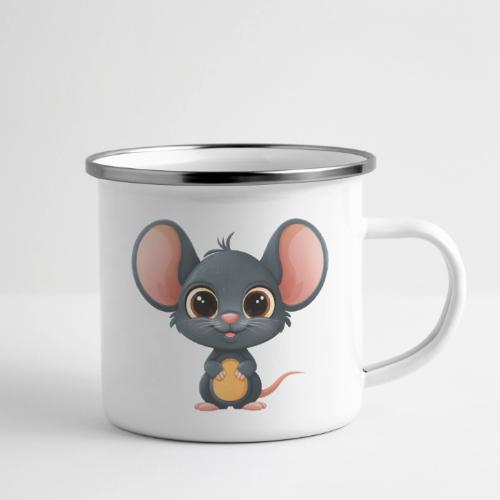 Joyful Cartoon Baby Mouse Smiling Brightly - Camper Mug
