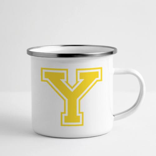 Letter Y – Capital Athletic Alphabet Monogram - Camper Mug