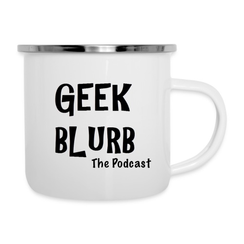 Geek Blurb (Transparent, Black Logo) - Camper Mug