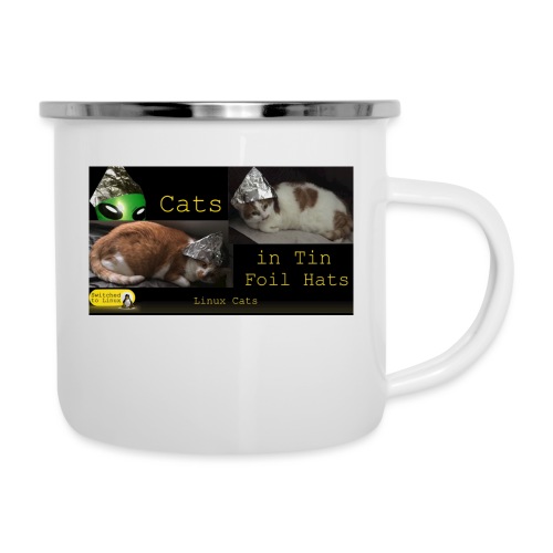 Cats in Tin Foil Hats - Camper Mug