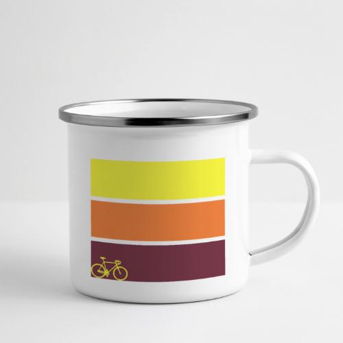 tricolor with bicycle - Camper Mug