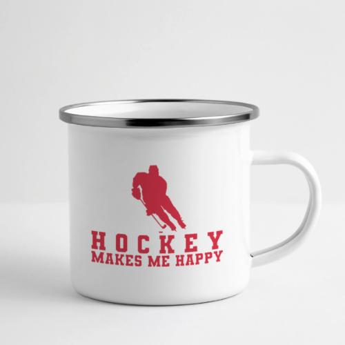 Hockey makes me happy - Camper Mug